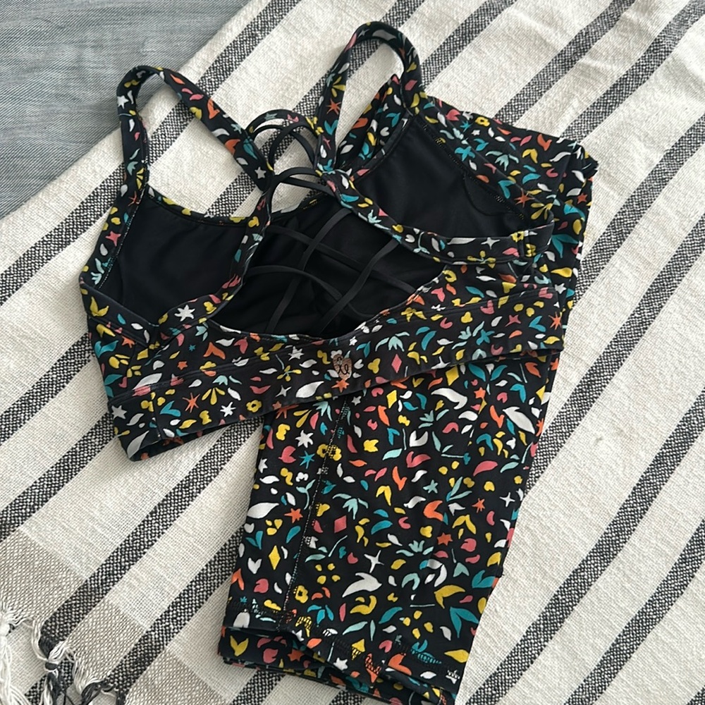 Floral workout set- active wear